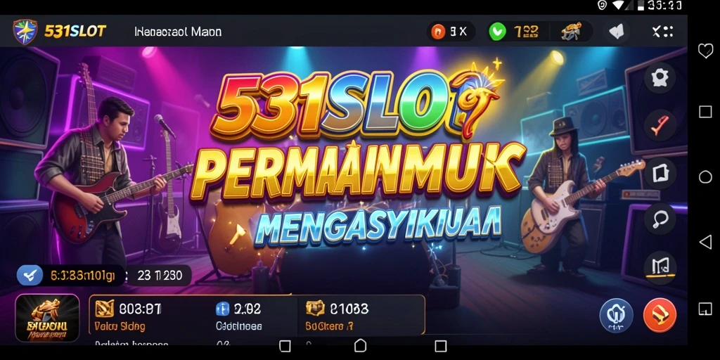 Tampilan gameplay menarik di 531SLOT dengan berbagai jenis musik.