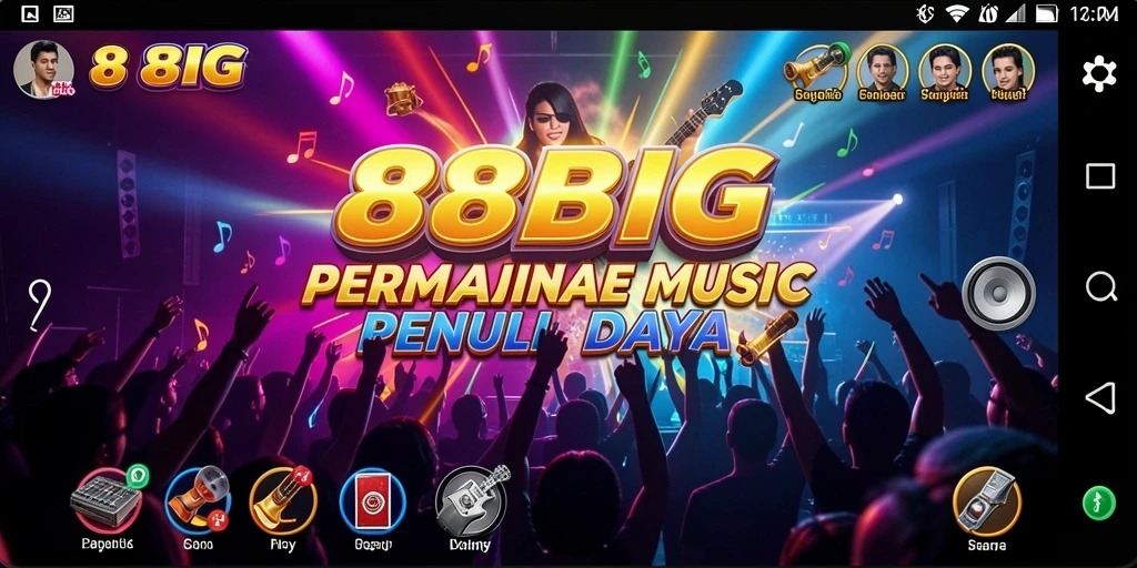 Screenshot gameplay 88BIG yang menampilkan tantangan musik seru.
