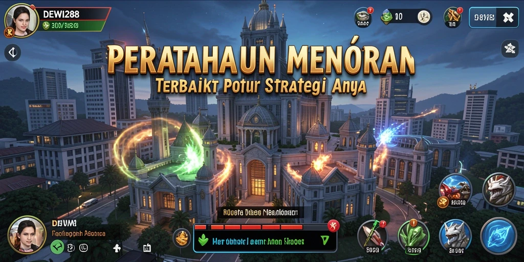 Screenshot gameplay <strong>DEWI288</strong> menampilkan serangan menara yang spektakuler.