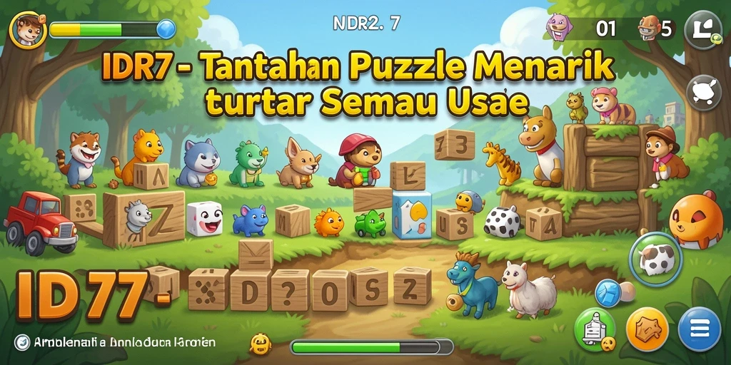 Screenshot gameplay IDR77 dengan tantangan Puzzle yang menantang.