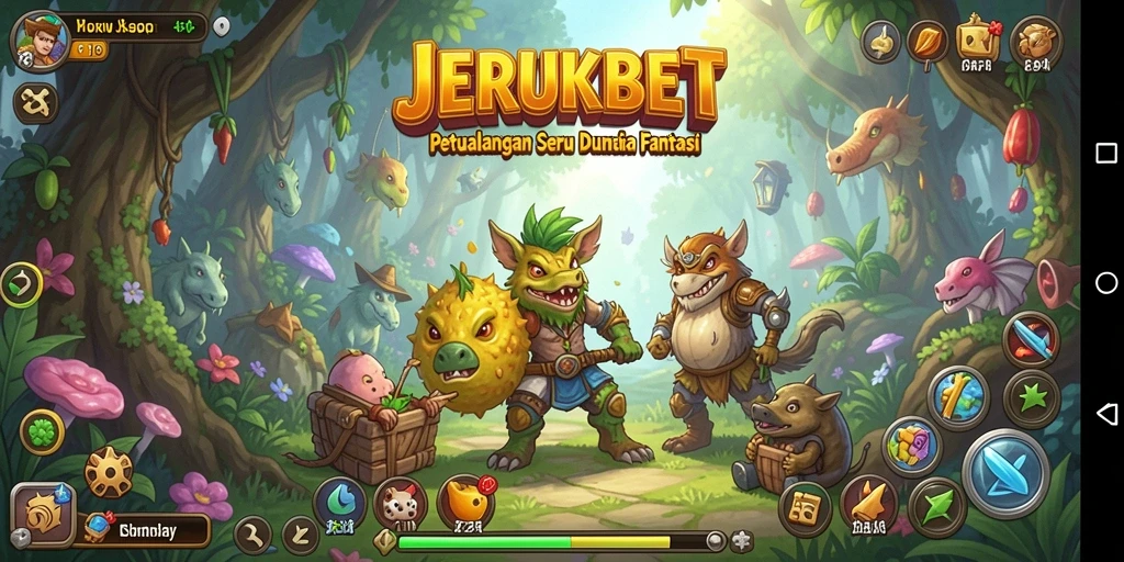 Tampilan gameplay seru dalam petualangan fantastis JERUKBET.