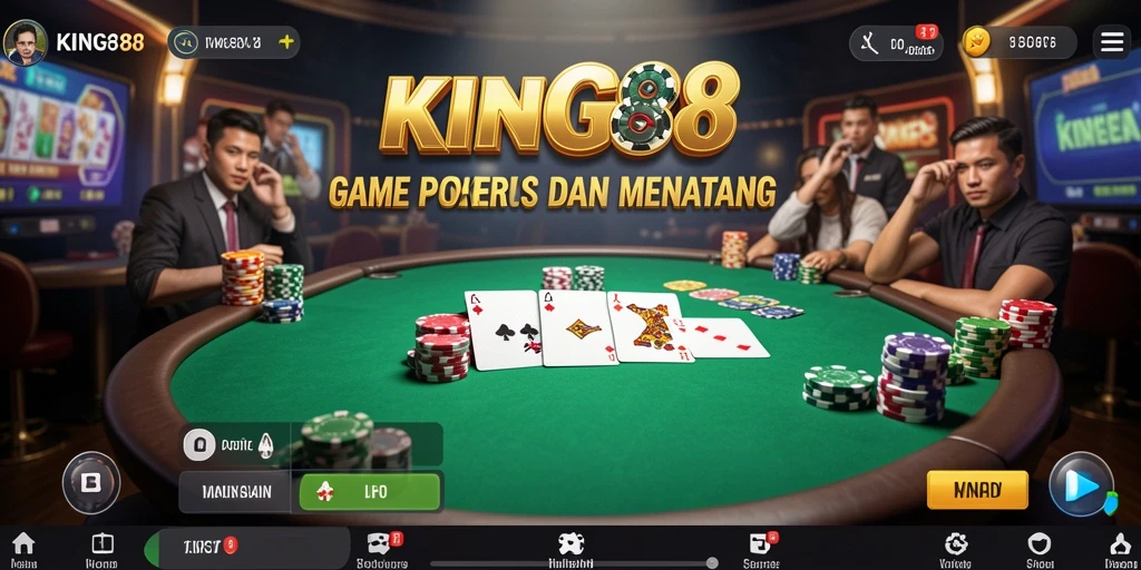 Gameplay Poker yang menarik dan mendebarkan di KING88.
