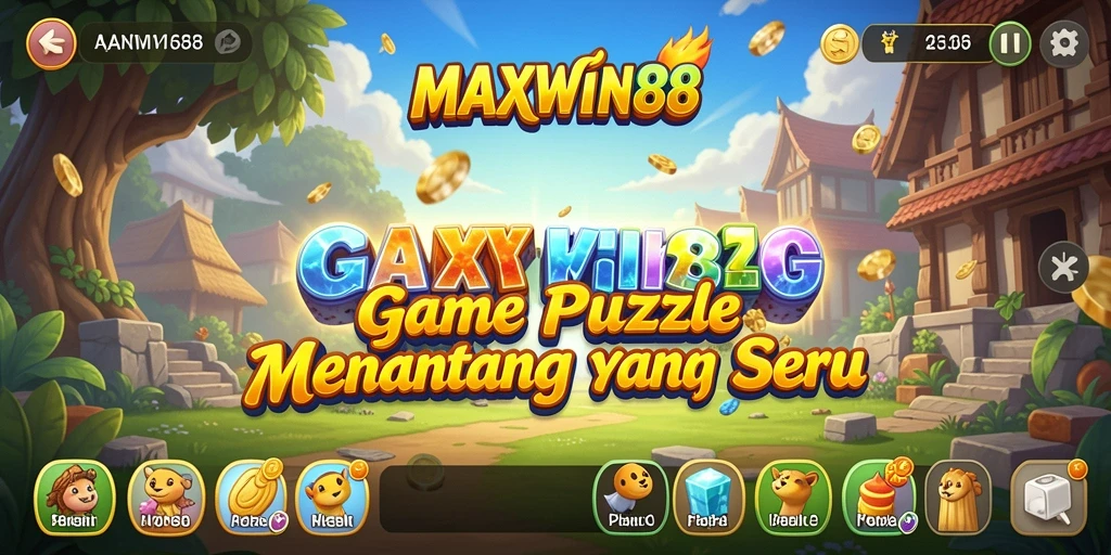 Screenshot gameplay MAXWIN88 yang menunjukkan tantangan Puzzle.