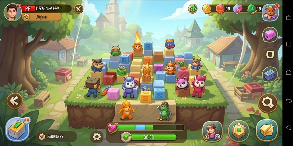 Screenshot gameplay PP7 dengan tantangan Puzzle yang menarik.