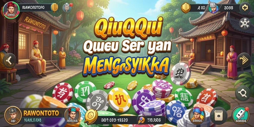 Tampilan gameplay seru dalam game QiuQiu RAWONTOTO.