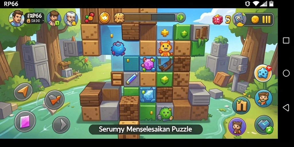 Tampilan gameplay Puzzle RP66 yang menarik dan penuh tantangan.